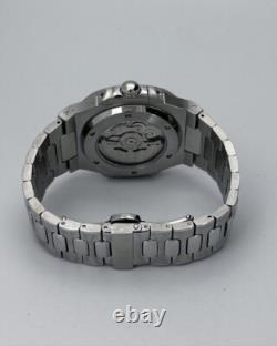 Custom White Skeleton Watch 40mm Stainless Steel Automatic Movement