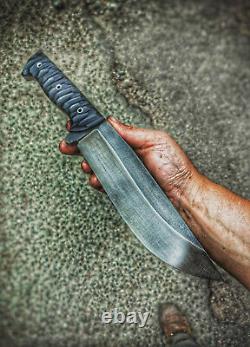 Custom handmade Fantasy Black Pathfinder Stainless Steel Bowie Knife