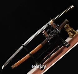 Custom handmade carbon stainless steel katana sword seax sword best gift for him