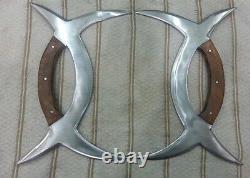 Custom made Beautiful Real Steel Deer Horn knife pair