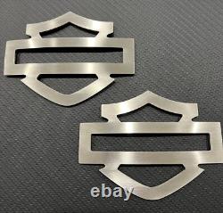 Custom tank emblems badges, CVO, Stainless Steel, Polished or Satin, 3.7 Size