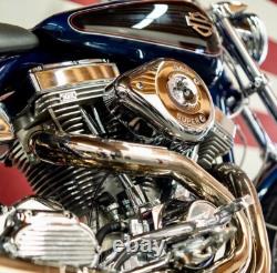Custom tank emblems badges, CVO, Stainless Steel, Polished or Satin, 3.7 Size