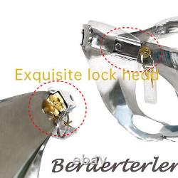 Customization 3D Breathable Stainless Steel Men's Chastity Belt with Cage Lock