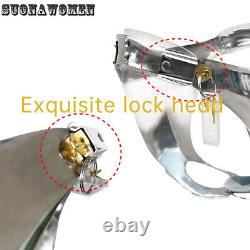 Customization 3D Breathable Stainless Steel Men's Chastity Belt with Cage Lock