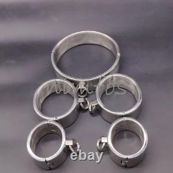 Customization Inner Diameter Stainless Steel Handcuffs Ankle Cuffs Lock Wrist