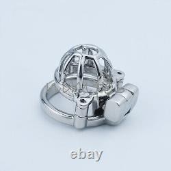 Customization Male Stainless Steel Double Cage Chastity Device CB Lock Ring