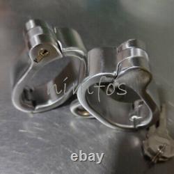 Customization Stainless Steel Oval/round Handcuffs Ankle Cuffs Lock