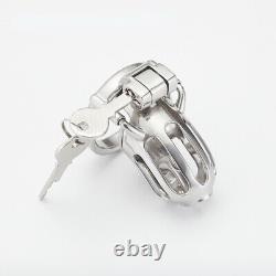 Customized Male 3D Print Stainless Steel Chastity Cage Device with Tube CB Lock