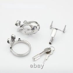 Customized Male 3D Print Stainless Steel Chastity Cage Device with Tube CB Lock