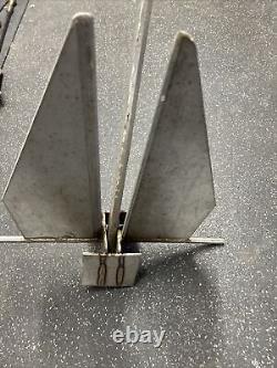 Danforth Fluke Style Boat Anchor 16.5 Lb Stainless Steel Custom Made Heavy Duty