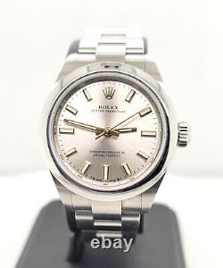 Designer $11,000 ROLEX Oyster Perpetual 276200 Stainless Steel Watch Box & Cards