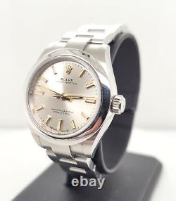 Designer $11,000 ROLEX Oyster Perpetual 276200 Stainless Steel Watch Box & Cards