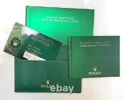 Designer $11,000 ROLEX Oyster Perpetual 276200 Stainless Steel Watch Box & Cards