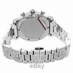 Diamond Gucci 44mm Case YA101309 Watch 9.50 Ct New Custom Mens 101 G Real White