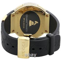 Diamond Gucci I-Gucci Watch Digital Grammy Edition YA114215 Black/Gold 2.5 CT