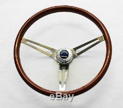 Dodge Dart Charger Coronet High Gloss Wood Steering Wheel 15 SS Spokes