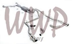 Dual 3 Cat Back Exhaust System Kit For 04-15 Nissan Titan 5.6L V8 Pickup Truck