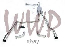 Dual 3 Cat Back Exhaust System Kit For 04-15 Nissan Titan 5.6L V8 Pickup Truck