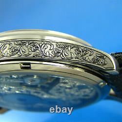 Egypt New Custom Mechanical Wristwatch, Engraved Dial, Case and Movt Cal. 6498