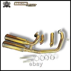 Exhaust System Stainless Steel Custom Fit For Harley V-Rod Night Rod 2007-2017