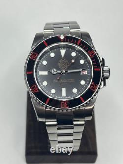 Firefighter Custom Submariner Watch 40mm 316L Case NH35 Stainless Steel Band