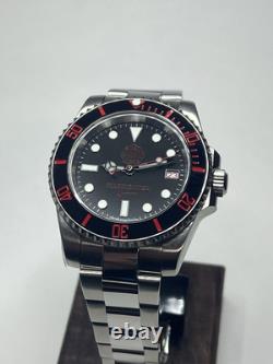 Firefighter Custom Submariner Watch 40mm 316L Case NH35 Stainless Steel Band