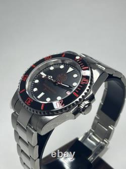 Firefighter Custom Submariner Watch 40mm 316L Case NH35 Stainless Steel Band