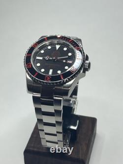 Firefighter Custom Submariner Watch 40mm 316L Case NH35 Stainless Steel Band