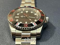 Firefighter Custom Submariner Watch 40mm 316L Case NH35 Stainless Steel Band