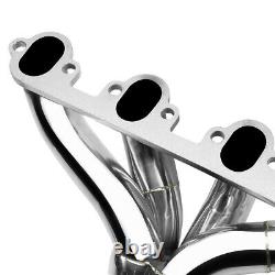 Fit 429/460 Ford Bbc Big Block Stainless Shorty Hugger Header Exhaust Manifold