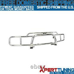 Fits 03-09 Hummer H2 SUV Brush Chrome Grille Guard Double Bars Stainless Steel