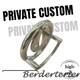 Flat Male Chastity Cage with Curved Ring Stainless Steel Custom Metal Cage