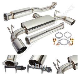 For 08+ Mitsubishi Lancer Evo X Cz4A Catback Exhaust System 4 Cat Back Dual Tip