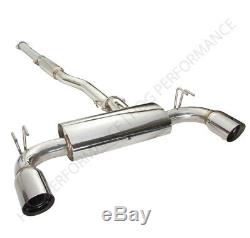 For 08+ Mitsubishi Lancer Evo X Cz4A Catback Exhaust System 4 Cat Back Dual Tip