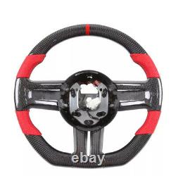 Ford Mustang Carbon Fiber Steering Wheel flat bottom custom Racing shape