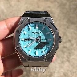 G-shock GA-2110 Custom Casi Oak Emerald Stainless strap custom mod