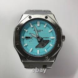 G-shock GA-2110 Custom Casi Oak Emerald Stainless strap custom mod