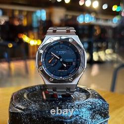 GA2100 Casioak New Custom G-Shock Royal Oak Stainless Steel Gold Bracelet Gift