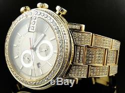 Gucci Fully Iced Mens 10.0 Ct Diamond Gold Finish YA101312 Watch Custom