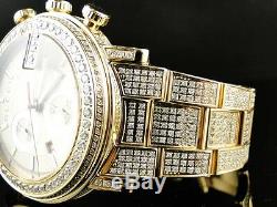 Gucci Fully Iced Mens 10.0 Ct Diamond Gold Finish YA101312 Watch Custom