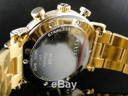 Gucci Fully Iced Mens 10.0 Ct Diamond Gold Finish YA101312 Watch Custom