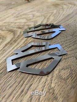 Harley CVO custom tank emblems, stainless steel