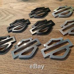 Harley CVO custom tank emblems, stainless steel