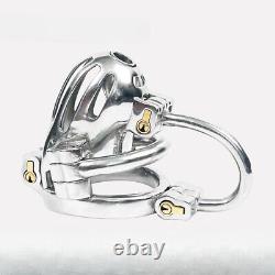 High-end Custom Male 3D Printed Stainless Steel Chastity Cage with 5 Locks Cage