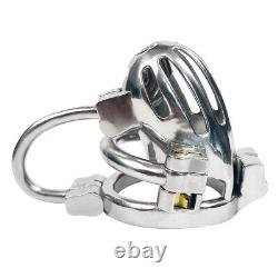 High-end Custom Male 3D Printed Stainless Steel Chastity Cage with 5 Locks Cage