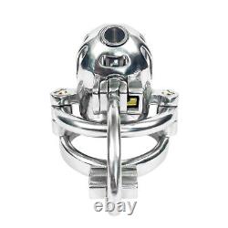 High-end Custom Male 3D Printed Stainless Steel Chastity Cage with 5 Locks Cage