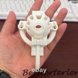 High-end Custom Male 3D Printed Stainless Steel Chastity Cage with 5 Locks Cage