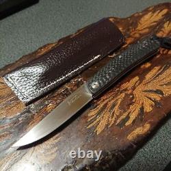 Hiroo Matsuno Custom Knife with Sheath Rare Japan AS-IS