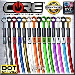 Honda Grom Brake Lines 2014 2015 Front & Rear Custom Stainless Steel Braided Kit