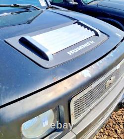 Hummer H3 Hood Vent Stainless Steel, Black & Machined, Custom Made, Heavy Duty